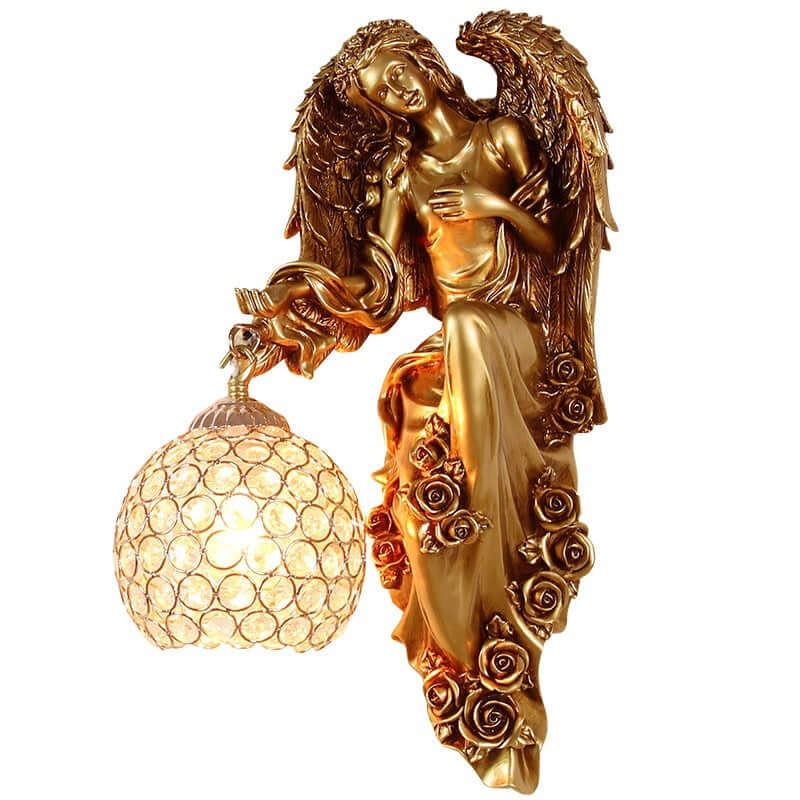 European Style Angel Wall Lamp Led Living Room Background Wall